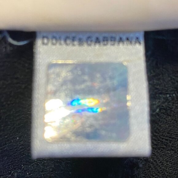 Vintage D & G Black Virgin Wool Blend Skirt With Side Pockets Size  L 32/46 - Picture 8 of 11